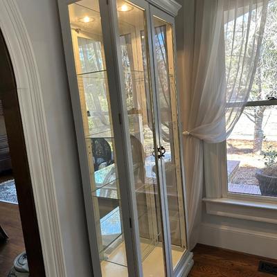 WHITE LIGHTED CURIO