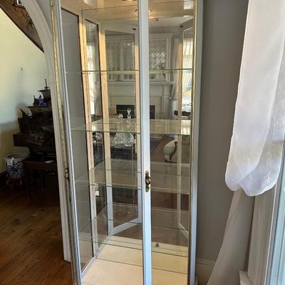 WHITE LIGHTED CURIO