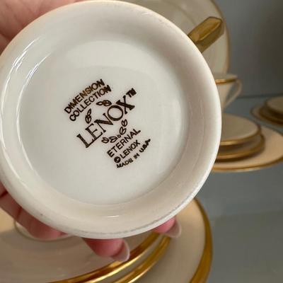 Sale Photo Thumbnail #317: LENOX ETERNAL CHINA SET AT PICTURED