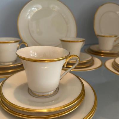 Sale Photo Thumbnail #316: LENOX ETERNAL CHINA SET AT PICTURED