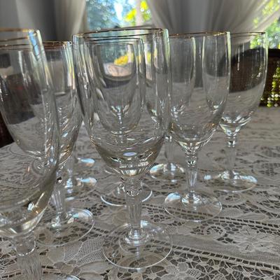 9 PC WATERFORD STEMWARE LOT