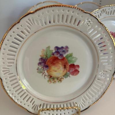 FRUIT DESIGN DESSERT PLATE SET