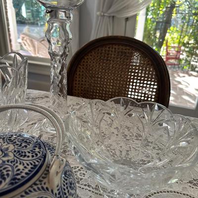 CRYSTAL, BLUE WHITE DÉCOR LOT