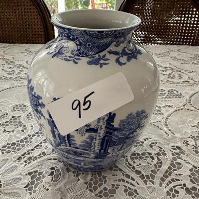 SPODE ITALIAN BLUE WHITE VASE