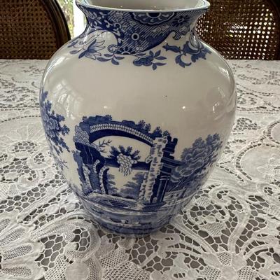 SPODE ITALIAN BLUE WHITE VASE