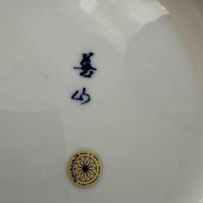 JAPANESE IMPORT CAKE PLATE PAIR