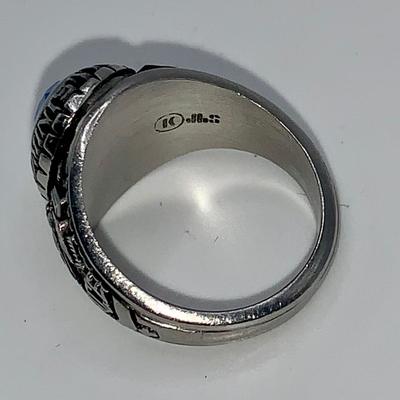 1981 Ladies ACE Administration Class Ring - Blue Starburst