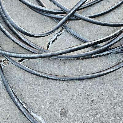 Garden hose with gutter cleaning tool and a few sprinklers