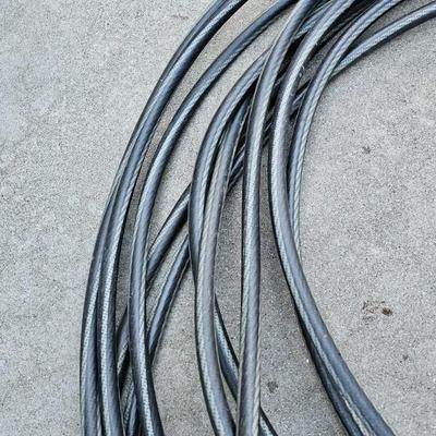 Garden hose with gutter cleaning tool and a few sprinklers