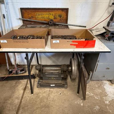 White Adjustable Top Work Table