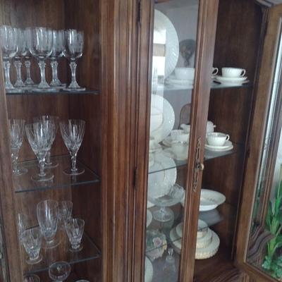 Formal Bowfront China Display Cabinet (No Contents)