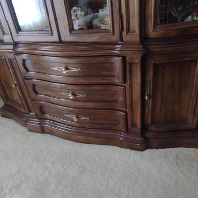Formal Bowfront China Display Cabinet (No Contents)