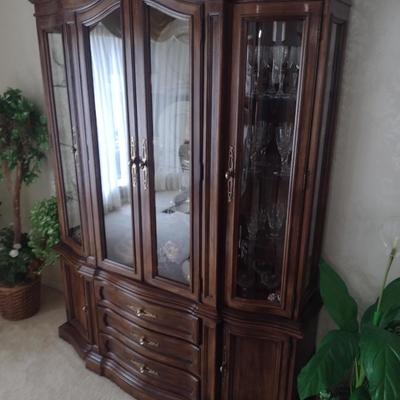 Formal Bowfront China Display Cabinet (No Contents)