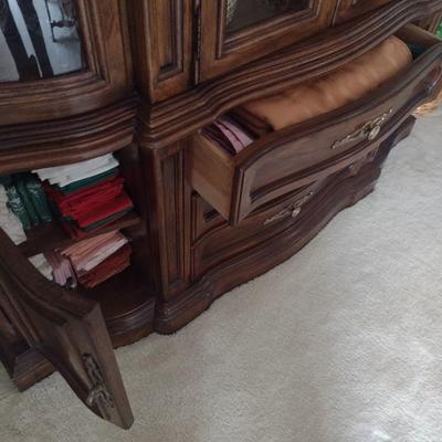 Formal Bowfront China Display Cabinet (No Contents)