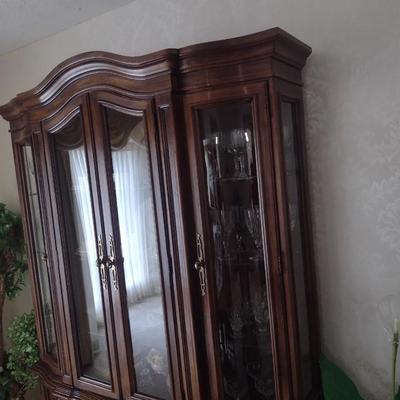Formal Bowfront China Display Cabinet (No Contents)