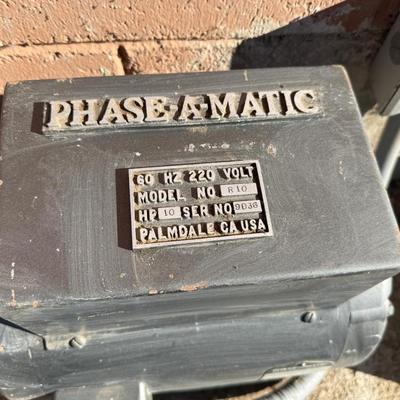 "Phase-A-Matic" Rotary Phase Converter Model R-10
