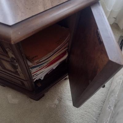 Six-Sided Single Door Accent Table