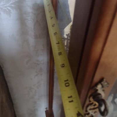Double Door Wood Frame Glass Shelf Curio Cabinet (No Contents)