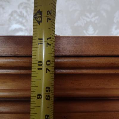 Double Door Wood Frame Glass Shelf Curio Cabinet (No Contents)
