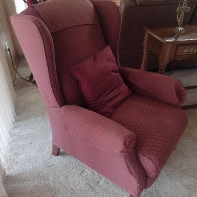 Formal Wing Back Manual Reclining Chair