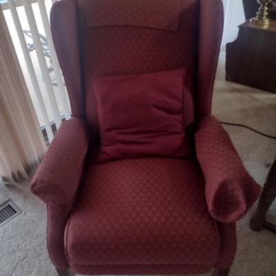 Formal Wing Back Manual Reclining Chair