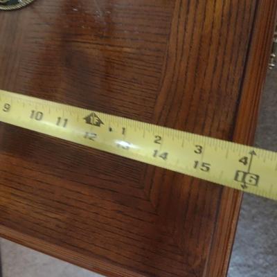 Three Drawer Mahogany Finish Sofa Table (No Contents)