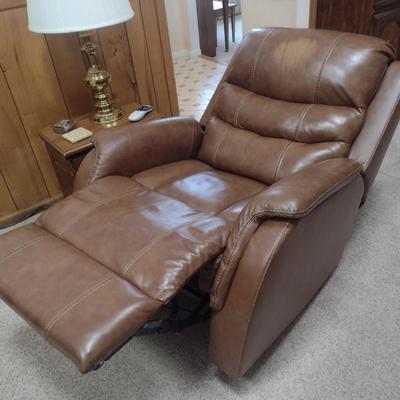 Brown Leather Electric Recliner Chair