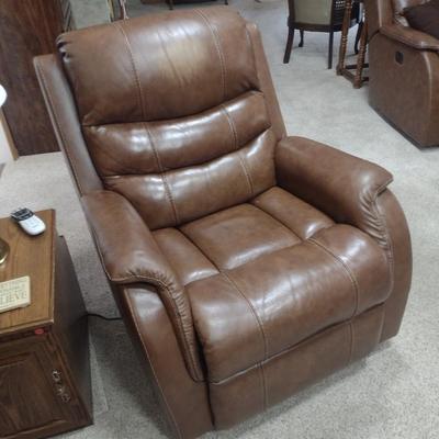 Brown Leather Electric Recliner Chair