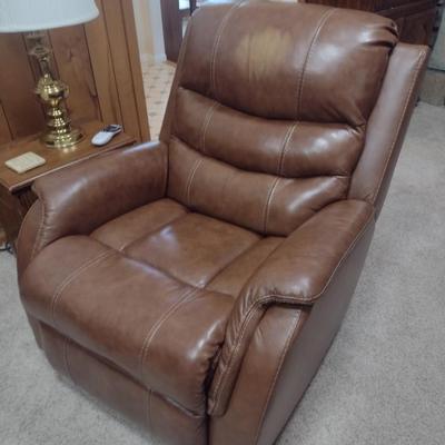 Brown Leather Electric Recliner Chair