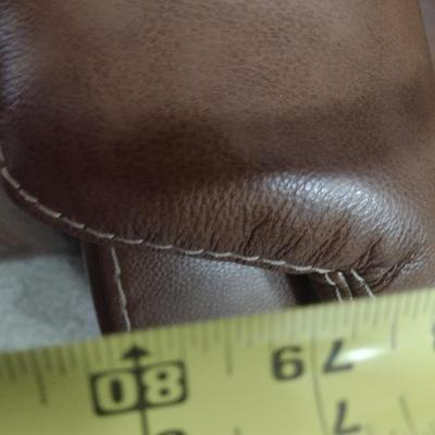 Brown Leather Electric Recliner Couch