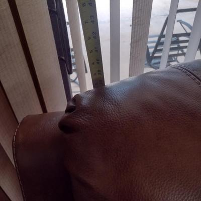 Brown Leather Electric Recliner Couch