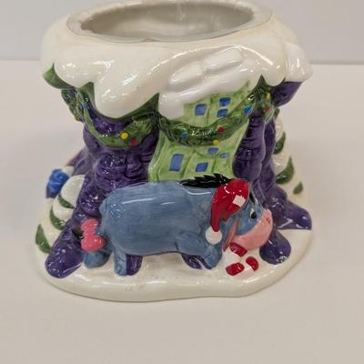 Sale Photo Thumbnail #1989: Ceramic Disney Winnie The Pooh Christmas Planter