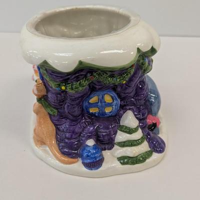 Ceramic Disney Winnie The Pooh Christmas Planter