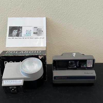 Polaroid Spectra System Camera and Wink Light