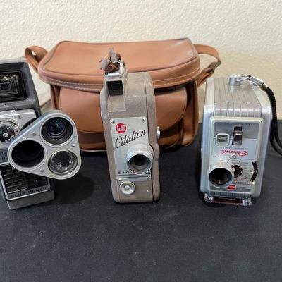 3 Vintage Movie Cameras