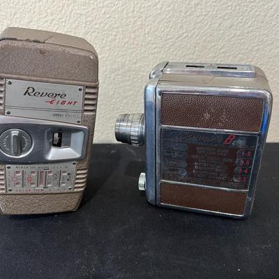 2 Vintage Revere 8 Movie Cameras