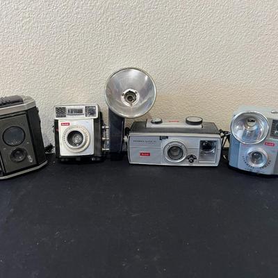 4 Vintage Kodak Brownie Cameras