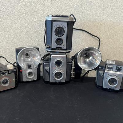 5 Vintage Kodak Brownie Cameras