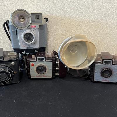 4 Vintage Kodak Brownie Cameras