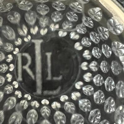 4 Ralph Lauren Lauren Aston Highball Lead Crystal Glasses
