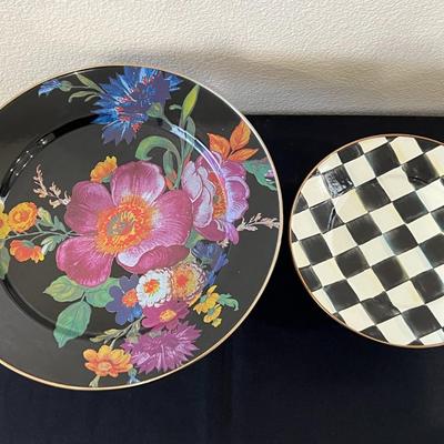 2 MacKenzie Childs Cake Plates