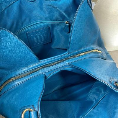 Coach pebble leather handbag