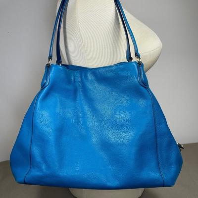 Coach pebble leather handbag
