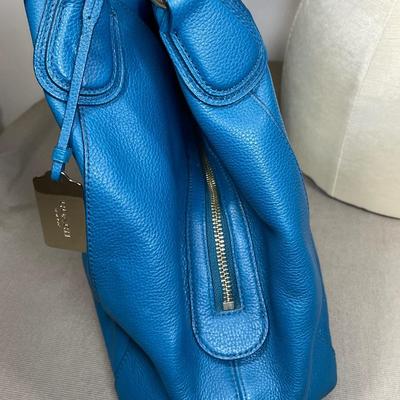 Coach pebble leather handbag