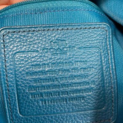 Coach pebble leather handbag