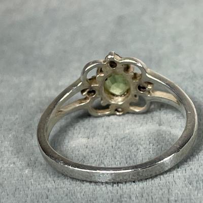 Peridot and Sterling Silver ring 6