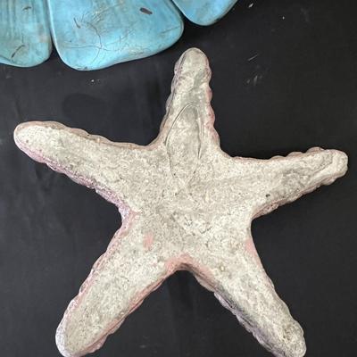 Starfish and Flower Yard Decor