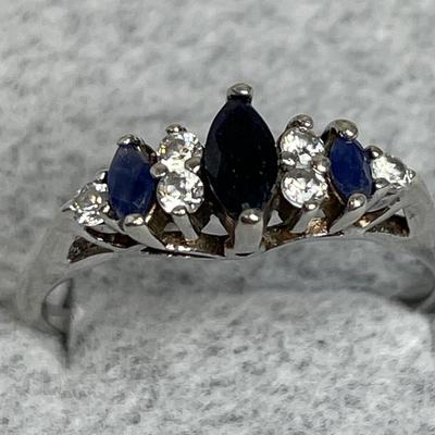Sterling Silver and Sapphire ring 8