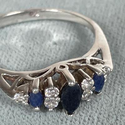 Sterling Silver and Sapphire ring 8