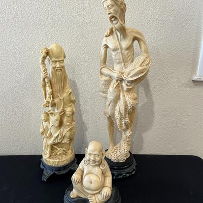 3 Resin Statues